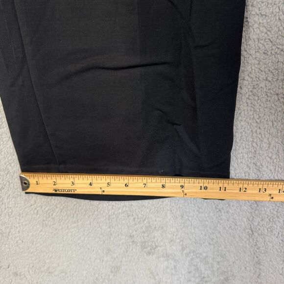 J Crew Pants Womens 8 Black Essential Wide Leg Pant Pockets Viscose - Picture 5 of 11